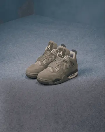Nike Air Jordan 4 Retro Light Army schräg