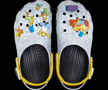 The Simpsons x Crocs Classic Clog Pack von oben