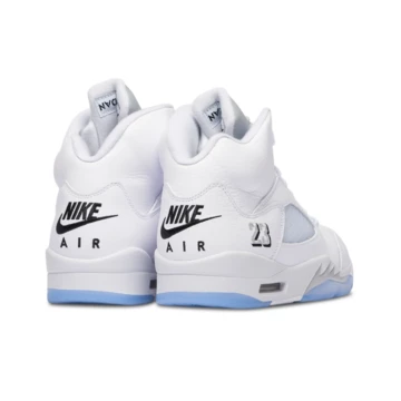 Air Jordan 5 White Metallic Fersen