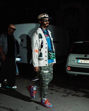 Salehe Bembury x New Balance 1906R Heat Be Hot on feet