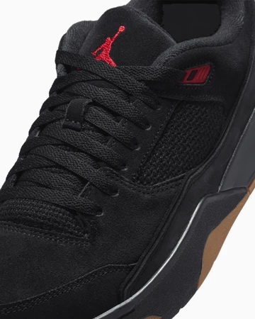 Jordan Flight Court Black Upper Details