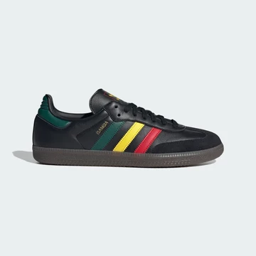 Der adidas Samba Rasta Core Black von außen