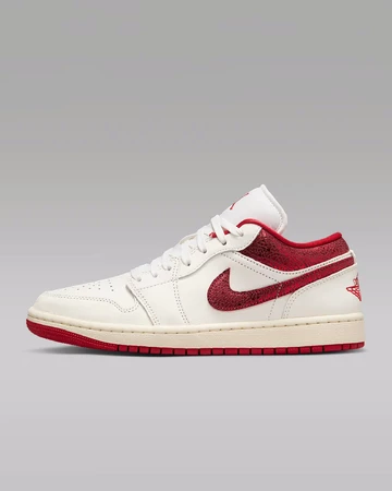 Jordan 1 Low White Ruby Außenseite