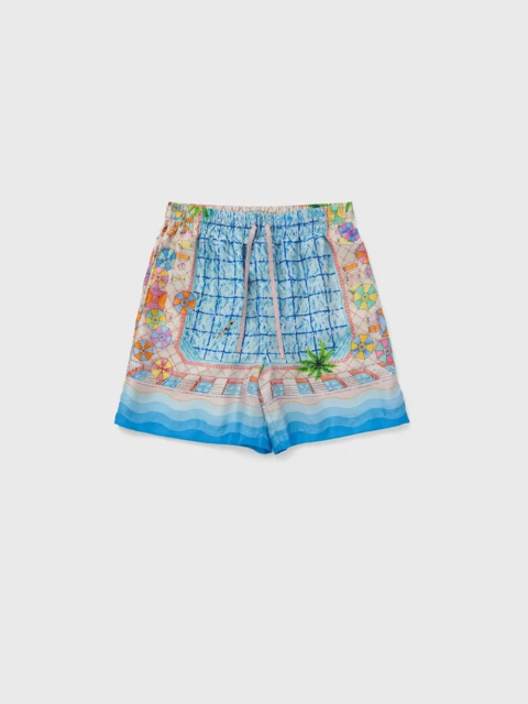 Casablanca Silk Shorts With Drawstrings Image