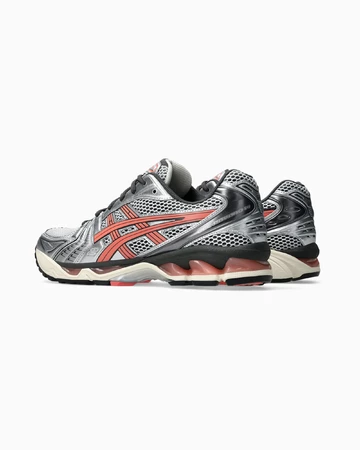 ASICS Gel Kayano 14 Papaya Paar von schräg hinten