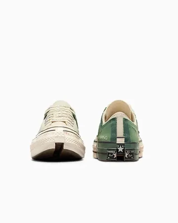 Feng Chen Wang Converse Chuck 70 Low Myrtle von vorne und von hinten