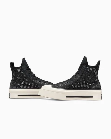 Swarovski Converse Chuck 70 De Luxe Squared Black Crystal - seitlich