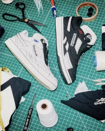 MARKET Reebok Club C 85 Pump Lookbook von der Seite