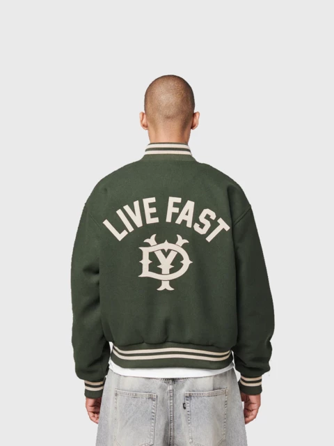 Live Fast College Jacke Image