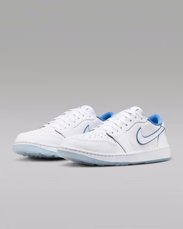 Air Jordan 1 Low Golf White & Legend Blue schräg