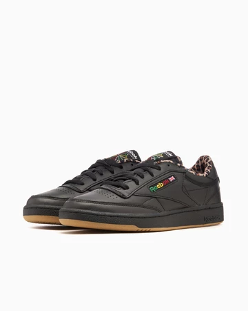 Wacko Maria x Reebok Club C 85 Leopard Pack Black Paar von der Seite