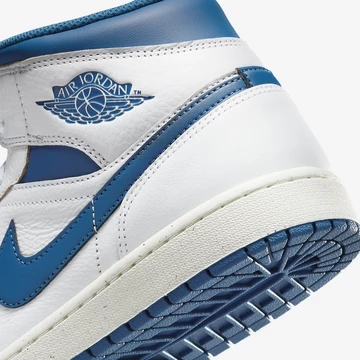 Jordan 1 Mid Industrial Blue Hinten