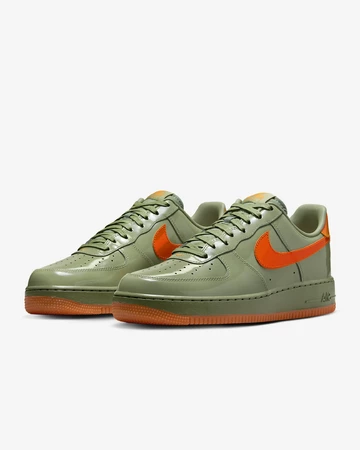 Air Force 1 Low Shiny Oil Green
