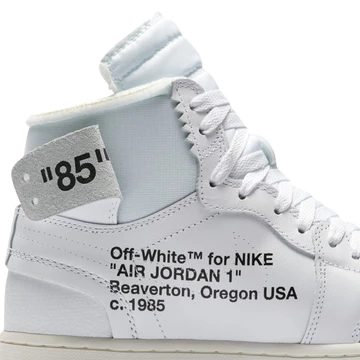 OFF-WHITE x Air Jordan 1 High OG Alaska Branding Details