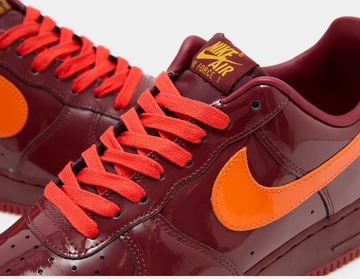 Nike Air Force 1 Low Patent Red Details