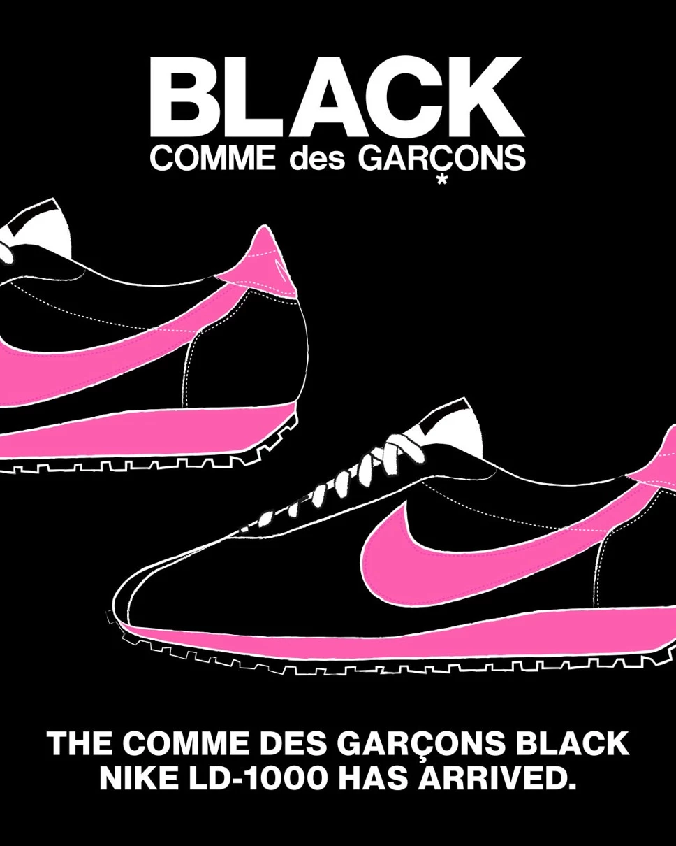 Comme des Garçons BLACK x Nike LD-1000 Spirit Pink IU7936-001