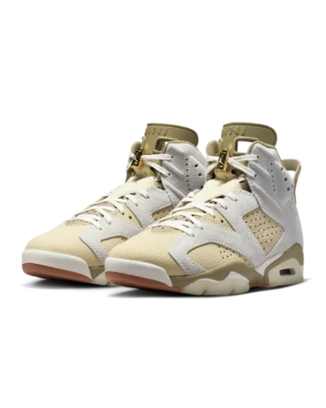 Nike Air Jordan 6 Sail Neutral Olive Paar seitlich