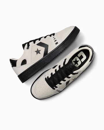 Converse AS-1 Pro Black Gum Pack Egret Paar oben und von der Seite