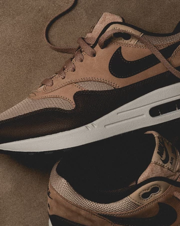 Lookboon Foto des Air Max 1 Hemp Cacao Wow von oben, das Bild ist von Asphaltgold