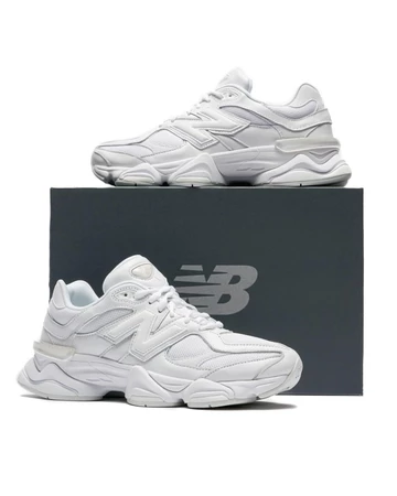 New Balance 9060 Triple White - mit Karton