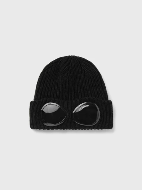 Extra Fine Merino Wool Goggle Beanie Black Image