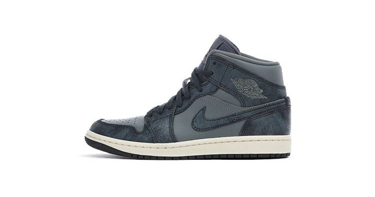 Jordan 1 Mid Distressed Smoke Grey FJ3448-001 | Dead Stock