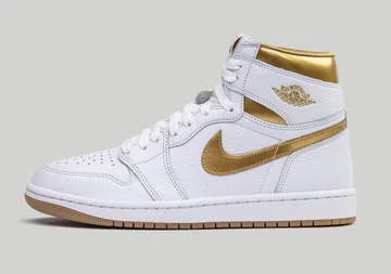 Jordan 1 High Metallic Gold außen