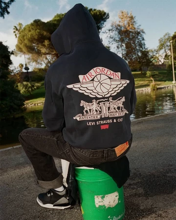 Levi's x Air Jordan 3 Black Denim Mood 1