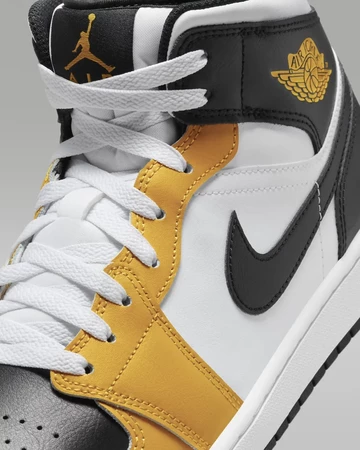 Jordan 1 Mid Yellow Ochre Detail Mitelfußbereich