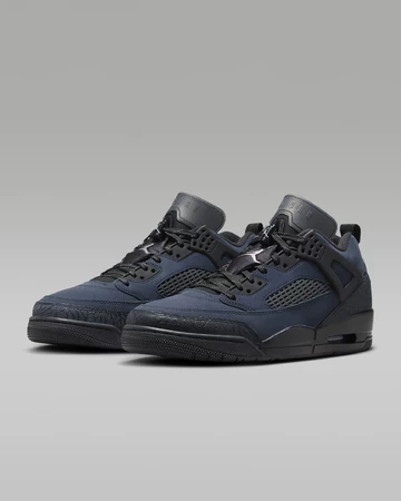 Jordan Spizike Low Dark Obsidian schräg frontal