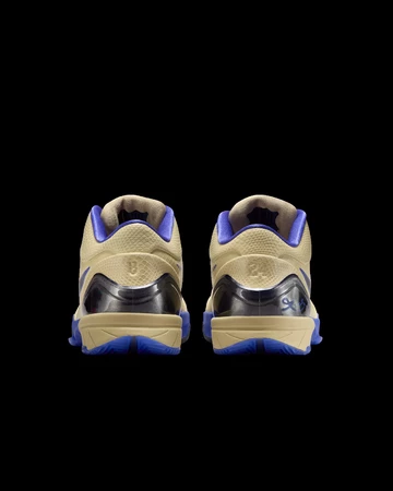 Nike Kobe IV Protro x FC Barcelona Gold Violet Paar Fersen