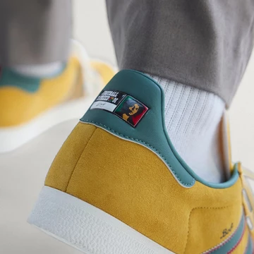 Bob Marley x adidas Gazelle Bold Gold Detailbild