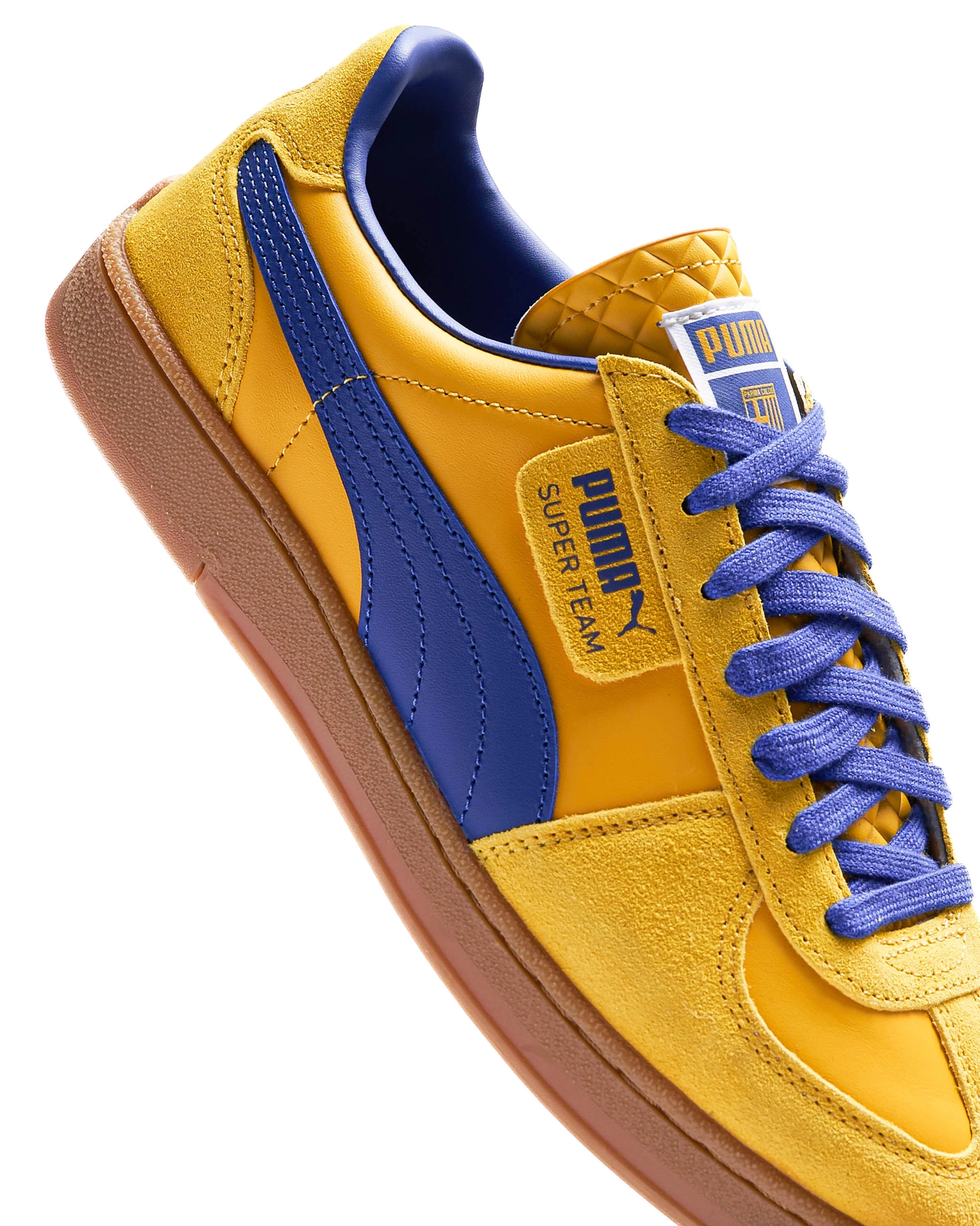 Puma Bluebird Blue And Yellow Yellow Puma Bluebird Trainers Puma