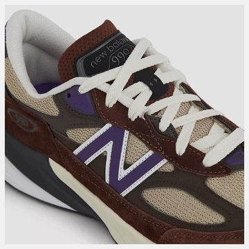 New Balance 990v6 Rich Oak Upper Details