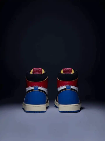 Union LA x Fragment Design x Air Jordan 1 High OG Varsity Red & Sport Royal Fersen