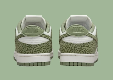 Dunk Low Safari Oil Green von hinten