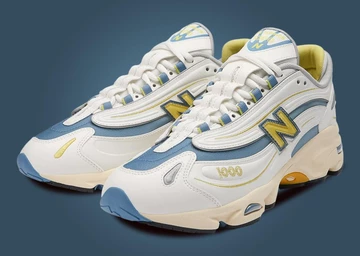 New Balance 1000 Sea Salt Heron Blue schräg frontal