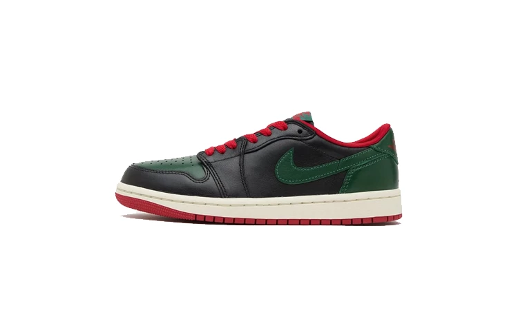 Jordan 1 Low Gorge Green Titelbild auf weißem Hintergrund