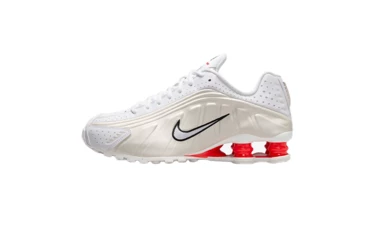 Nike Shox R4 White Picante Red