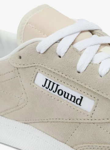 Details des JJJJound Reebok Club C 85 Grey Leather in Cork