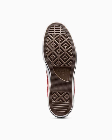 Die Sohle des Stussy Converse Chuck 70 Low Poppy Red