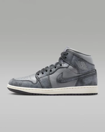 Jordan 1 Mid Distressed Smoke Grey - außen