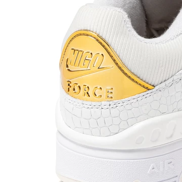 NIGO x Nike Air Force 3 Low Croc Pack White Detail Ferse