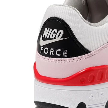 Nigo x Nike Air Force 3 Low Pink Foam Ferse Details