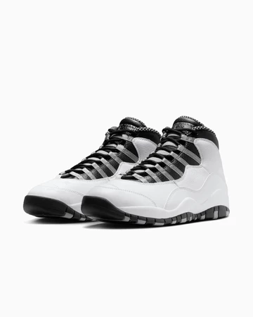 Jordan 10 Steel Paar seitlich