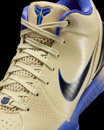 Nike Kobe IV Protro x FC Barcelona Gold Violet Upper Details