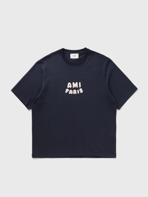 AMI Paris Boxy Tee Blue Image