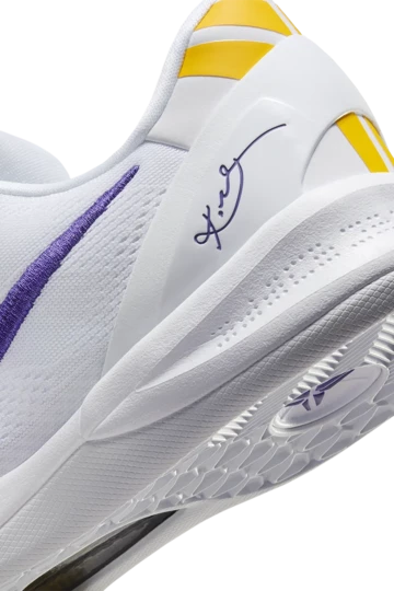 Nike Kobe 8 Protro Lakers Home Ferse Details