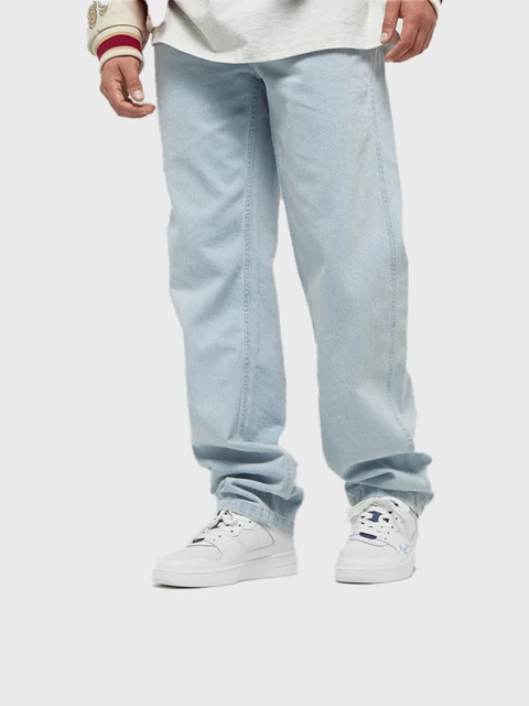 Small Signature Baggy Five Pocket Denim Blue Image