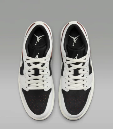 Jordan 1 Low Quai 54 Off Noir von oben